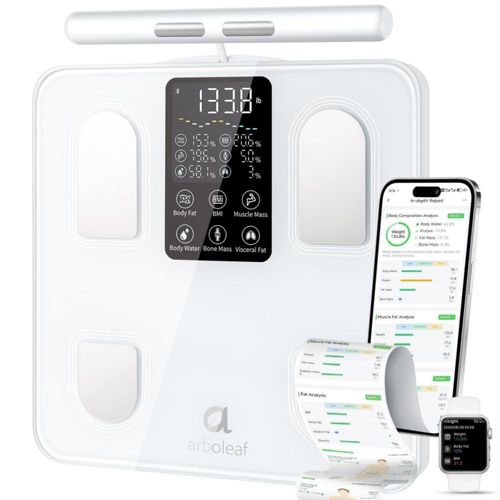Báscula de Peso Arboleaf Analizador Corporal Inteligente de 8 Electrodos