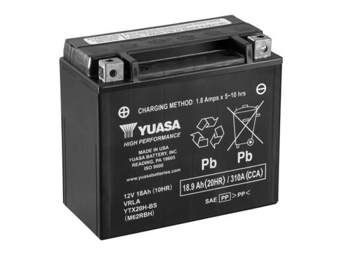 Batería para Auto Yuasa YUAM62RBH YTX20H-BS 12V 18Ah 310CCA
