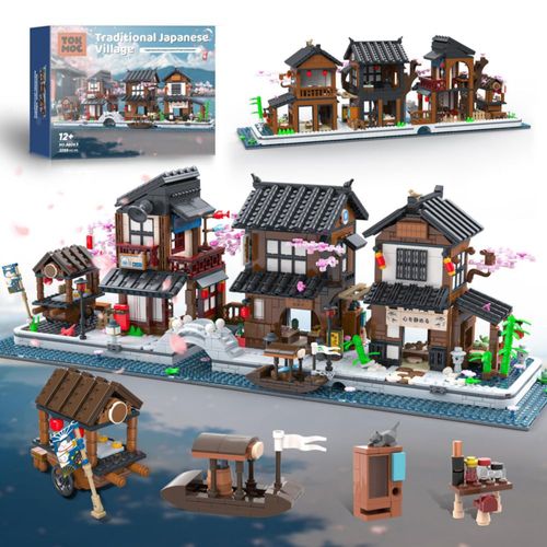 Set de Construcción LuxRebuty Tradicional Flor de Cerezo Japonesa