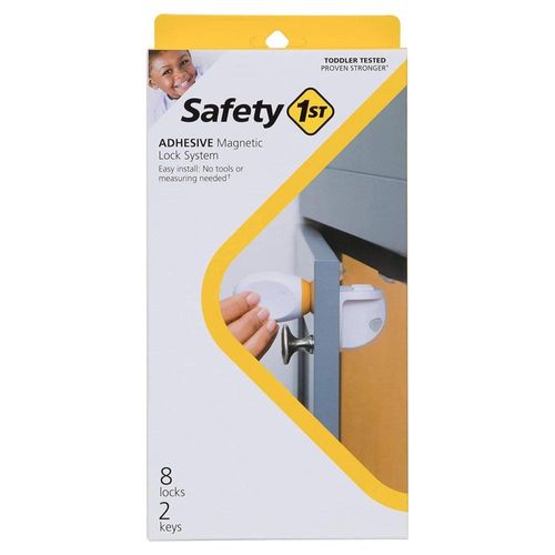 Seguro Magnetico puertas Safety 1st 8 pza + 2 llaves Blanco