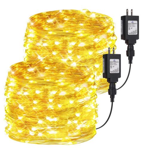 Fairy Lights Lagriner 33 pies 100 LED blanco cálido impermeable