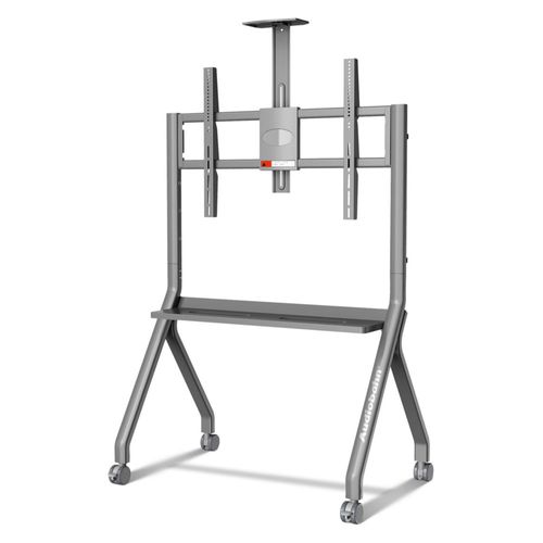 Soporte para Pantalla TV Audiobahn con Ruedas para Pantallas de 55" a 110" con Repisa Ajustable TVCART110