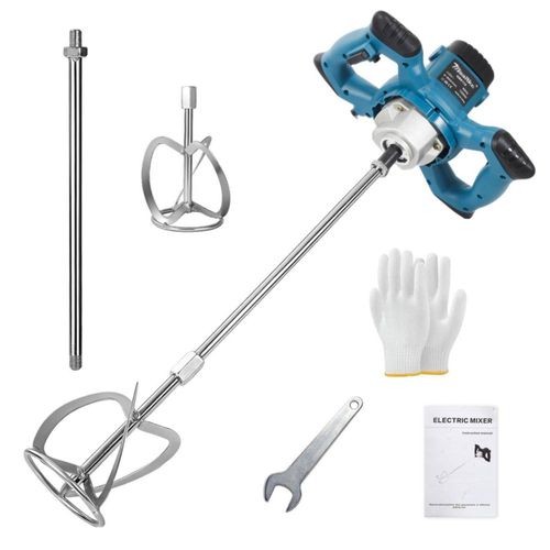 Mezcladora Eléctrica de Concreto Masitke 1300W 6 Velocidades Portátil