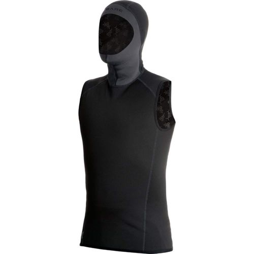 Chaleco con Capucha Bare Exowear Unisex Negro Talle L