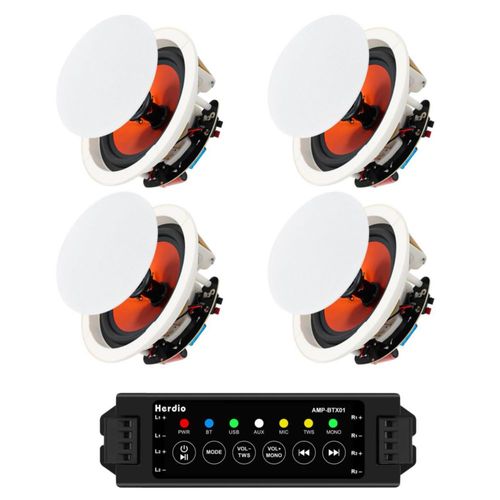 Bocinas Herdio para Techo Bluetooth de 4 Pulgadas 480W Paquete de 4