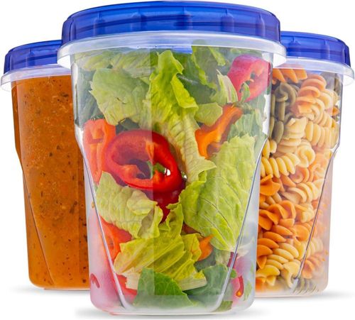 Contenedores para Alimentos XpressPak Paquete de 3 de 946 ml Herméticos