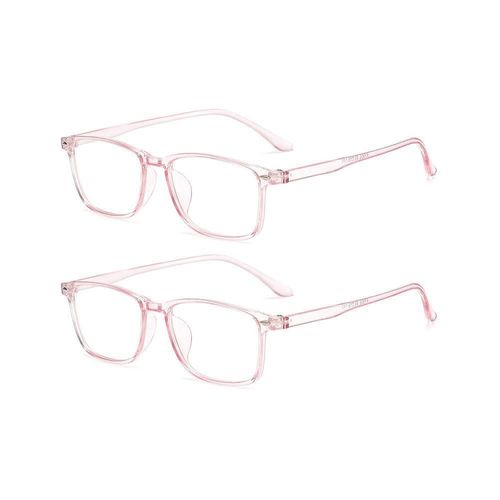Anteojos Jingyuton Transparente Rosa 3 Dioptrías Paquete de 2