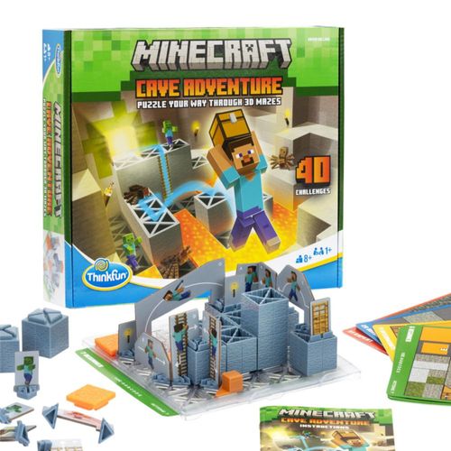 Juego de Mesa ThinkFun Minecraft Aventura en la Cueva 40 Desafíos