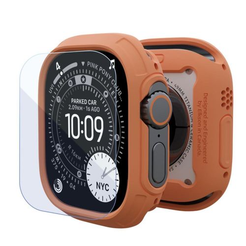 Estuche para Reloj elkson Quattro Max 49mm a Prueba de Golpes Naranja