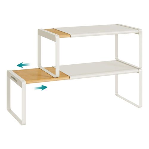 Estante Expandible de Bambú y Acero SONGMICS HOME 33-54 cm