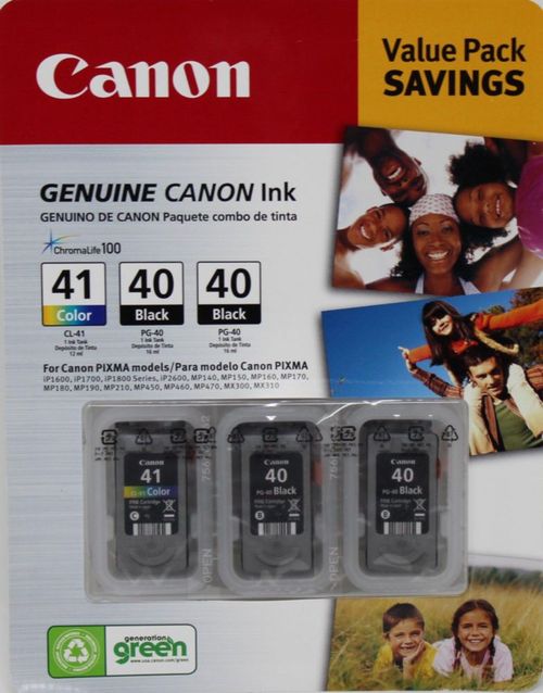 Cartucho de Tinta Canon PG-40 CL-41 Negro Color 3 unidades