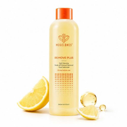 Removedor de Esmalte de Uñas Modelones Gel Acetona 240 ml Limón