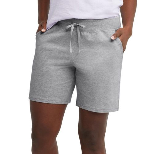 Shorts Hanes para Mujer en Jersey de Algodón con Entrepierna de 18 cm Talla Extra Grande