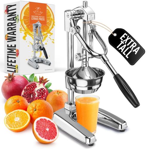 Exprimidor de Cítricos Manual Zulay Kitchen de Alta Resistencia en Cromo