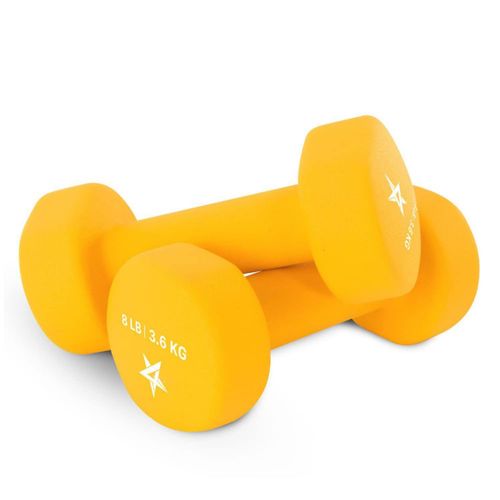 Par de Mancuernas Yes4All de Neopreno Naranja 3.6 kg