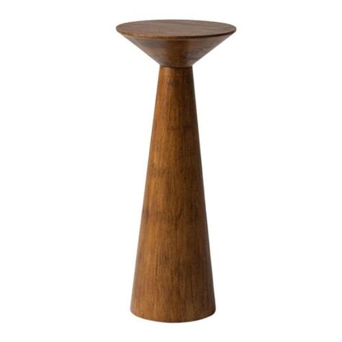 Mesa Auxiliar COZAYH Martini en Pino Macizo con Acabado Nogal 58 cm