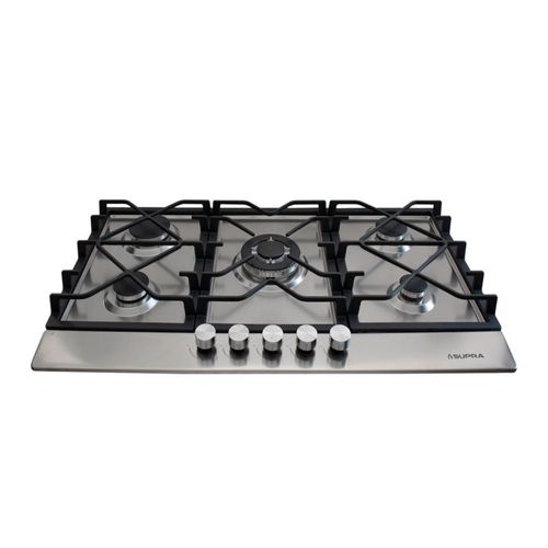 Supra Parrilla Empotrable de Gas con 5 Quemadores 87cm 5Q-TS-87