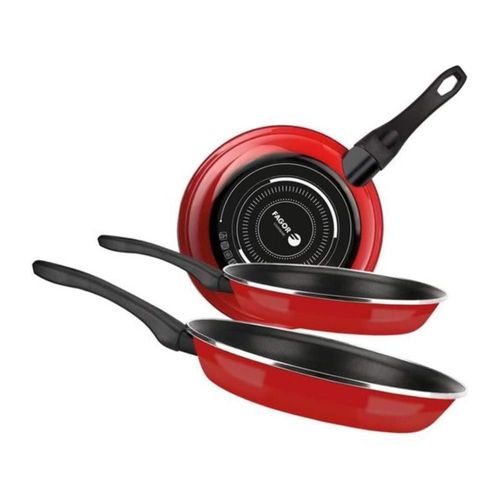 Set de 3 sartenes: 18/20/24 cm acero esm