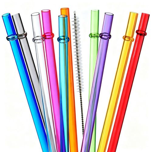 Popote para Beber ALINK 27 cm de Plástico Tritán Arcoíris Set