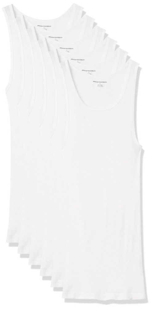 Camisetas interiores tipo tank Amazon Essentials Slim Fit algodón 6 unidades