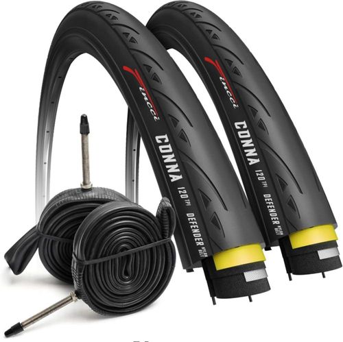 Neumático para Bicicleta Fincci 700x25c Kevlar Plegable 120 TPI