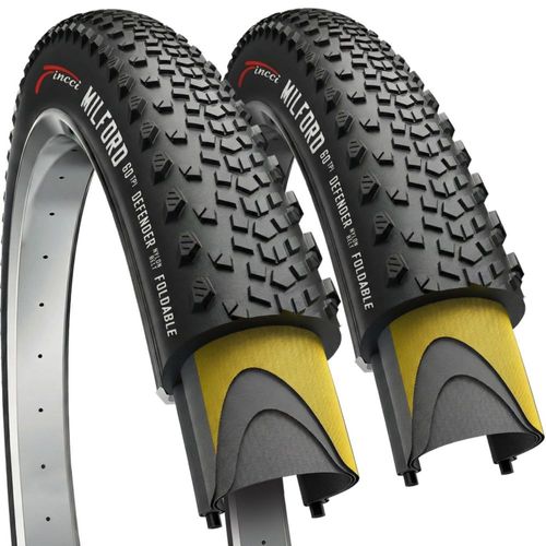 Neumático para Bicicleta Fincci 700x40c Kevlar Nylon Antipinchazos
