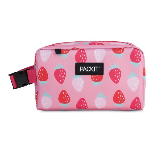 Porta Comidas PackIt Pequeña Caja Isotérmica para Snacks Fresa