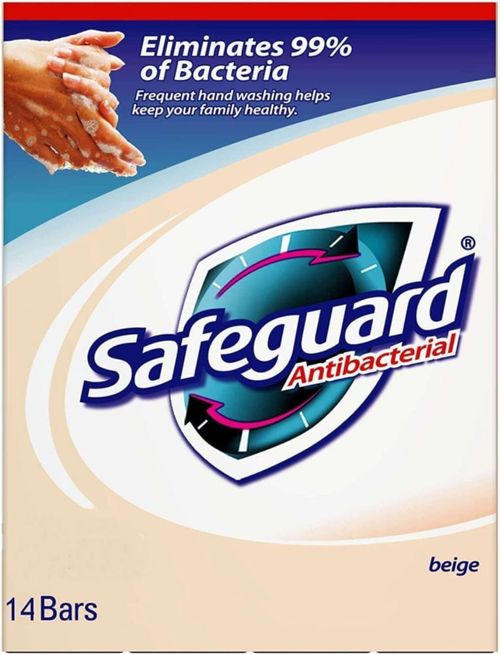 Jabón Antibacterial Safeguard 14 Barras de 113 g Beige