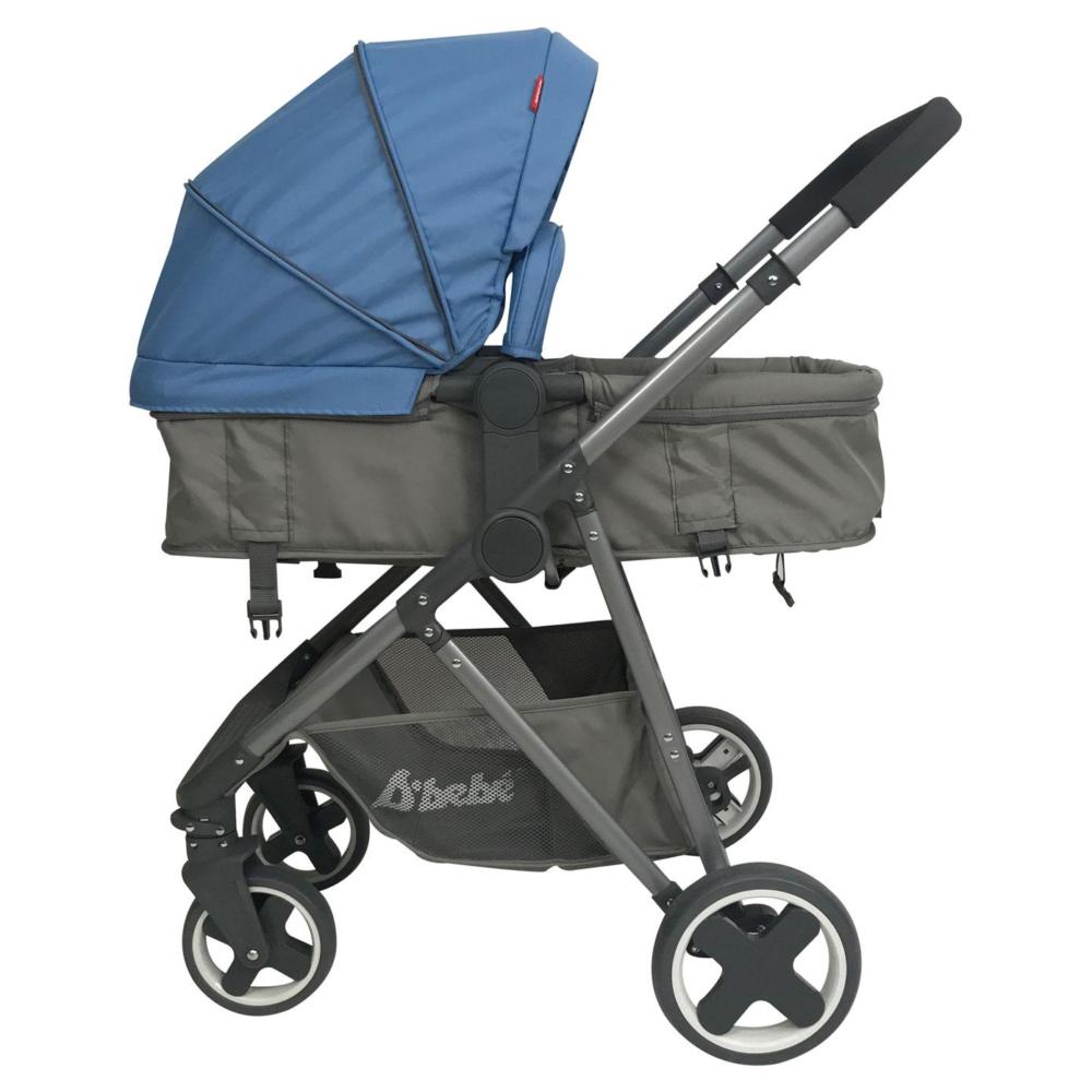 Carreola Con Portabebe Travel System Queen Reversible Azul Elektra En Línea