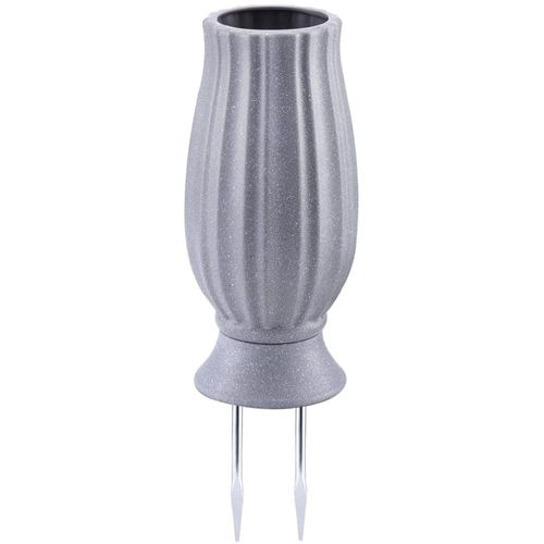 Jarrón bocola para Cementerio con Punta de Metal 24.5 cm de Altura
