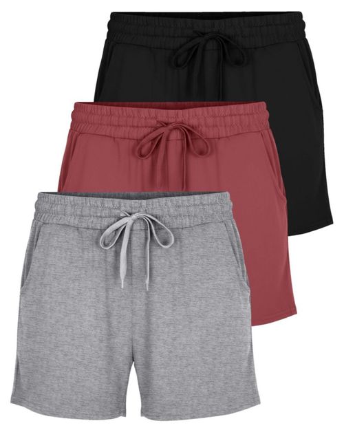 Shorts Real Essentials Pack de 3 para Mujer Deportivos y de Descanso Talla L