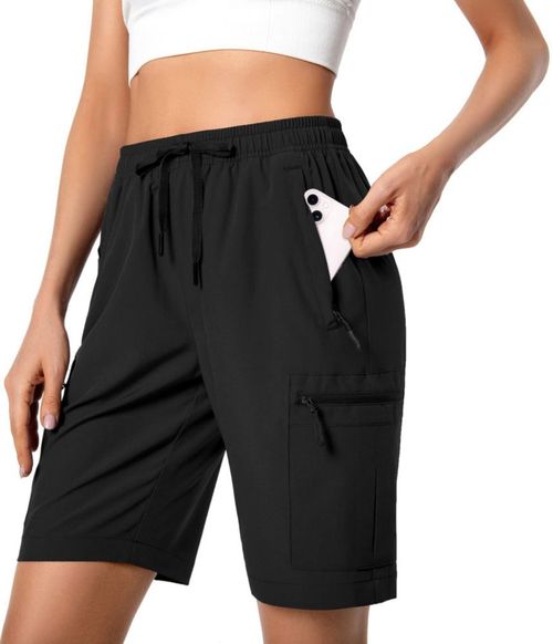 Shorts Cargo para Mujer Hugut Livianos y de Secado Rápido para Senderismo