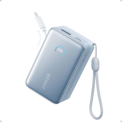 Power Bank Anker A1638 45W 10000mAh con Cable USB-C Retráctil