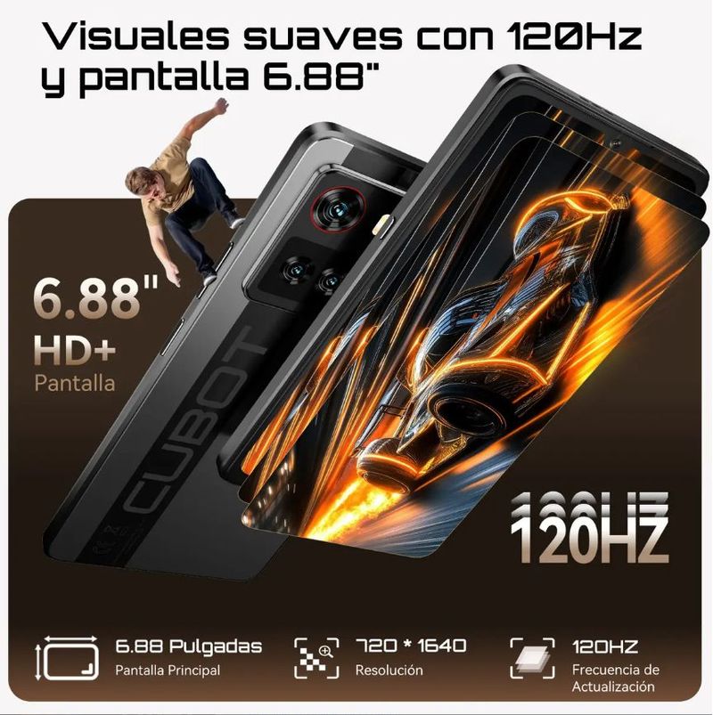 CUBOT X100 8+256GB NEGRO
