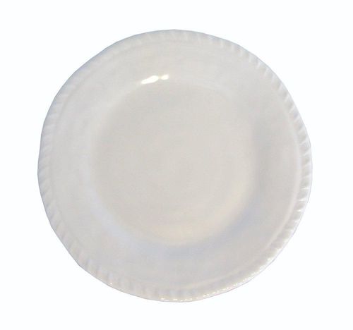 Plato para Ensalada de Melamina Merritt Blanco con Cuerda Náutica de 9 pulgadas