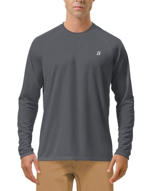 Remera Roadbox UPF 50+ Manga Larga Gris Oscuro