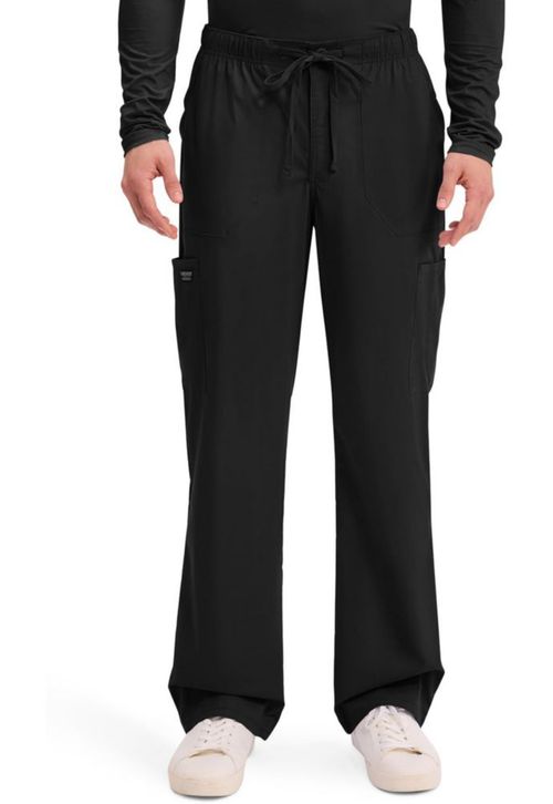 Pantalones Cargo Cherokee de Pierna Cónica con 5 Bolsillos y Cordón Talla M