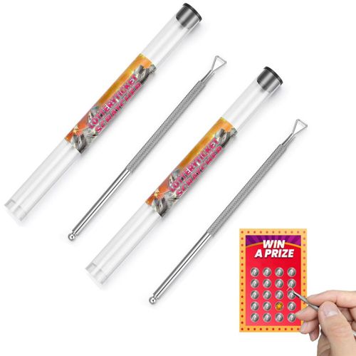 Set de 2 Rascadores de Boletos de Lotería de Metal nitaru