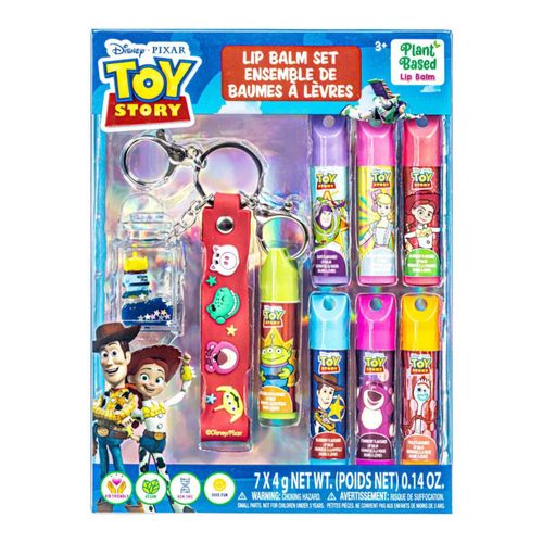 Bálsamo Labial Townley Girl Toy Story Pack de 7 con Ingredientes Vegetales