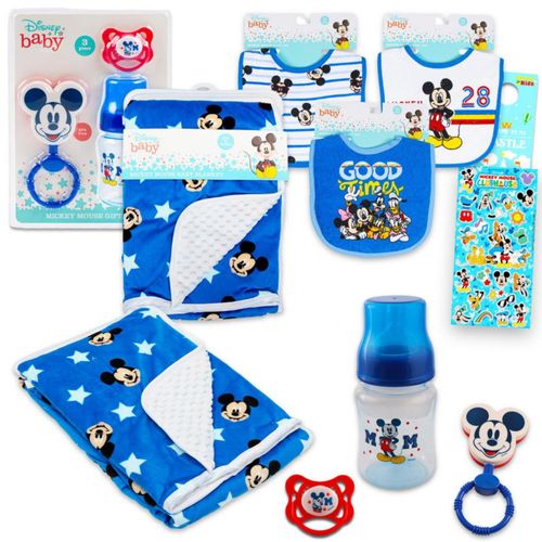 Set de Regalo para Bebé Mickey Mouse 12 Piezas Esenciales para Recién Nacidos