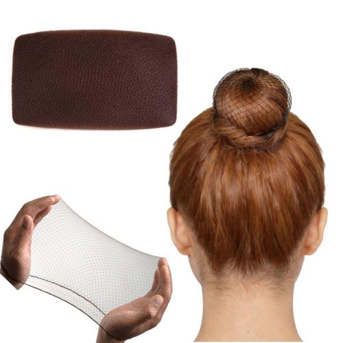Red para el cabello lucicass 100 unidades 55 cm nylon elástico marrón