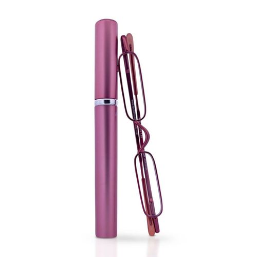 Lentes de Lectura MicroVision Mini +2.00 Morado Acero Inoxidable