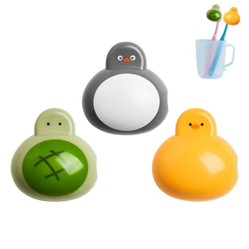 Cubiertas para Cepillos de Dientes SAMIQU Paquete de 3 Tapas de Viaje con Diseño de Dibujos Animados