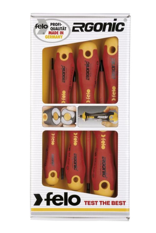 Juego de Destornilladores Felo 07157 Ergonic Aislados 6 piezas
