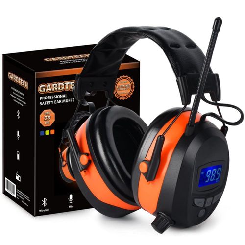 Protectores Auditivos Gardtech Bluetooth Radio FM NRR 29dB Inalámbricos