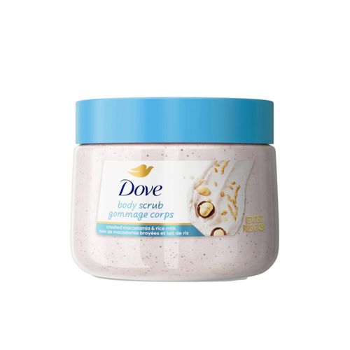 Exfoliante Corporal Dove Scrub Macadamia y Leche de Arroz 450 ml