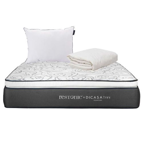 Colchon King Size Restonic Trini Negro+ Almohada One+ Protector Ultra RGH