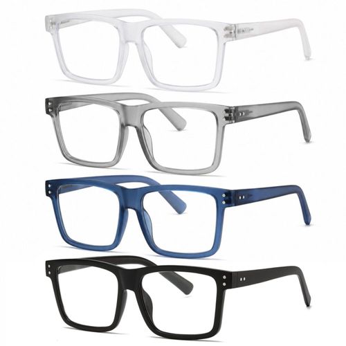 Lentes de Lectura tenuopticss Paquete de 4 Montura Sobredimensionada +3.25
