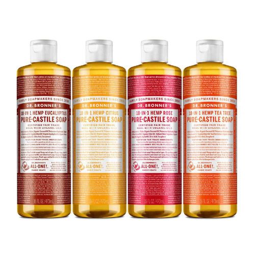 Jabón Líquido Dr. Bronner's Pure-Castile 473 ml Paquete de 4