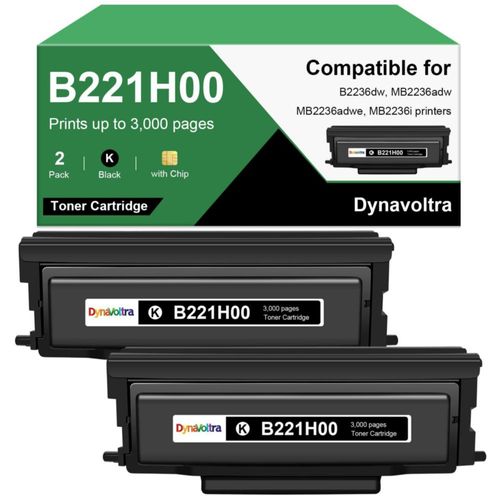 Cartucho de Tóner DynaVoltra B221H00 Negro Paquete de 2 Unidades 3000 Páginas